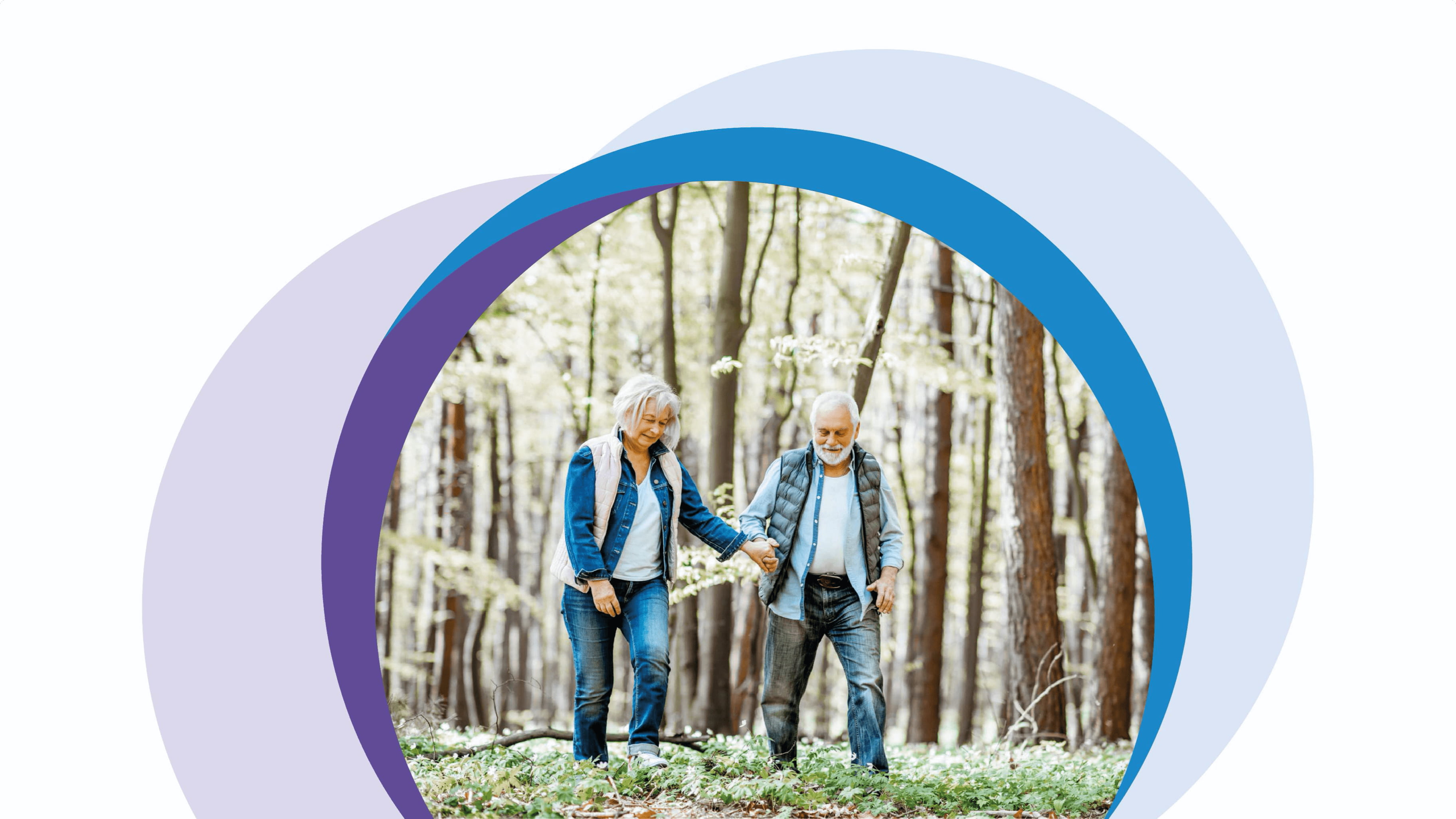 Starejši par, sprehajanje, vadba, obvladovanje sladkorne bolezni tipa 2, Act4Diabetes